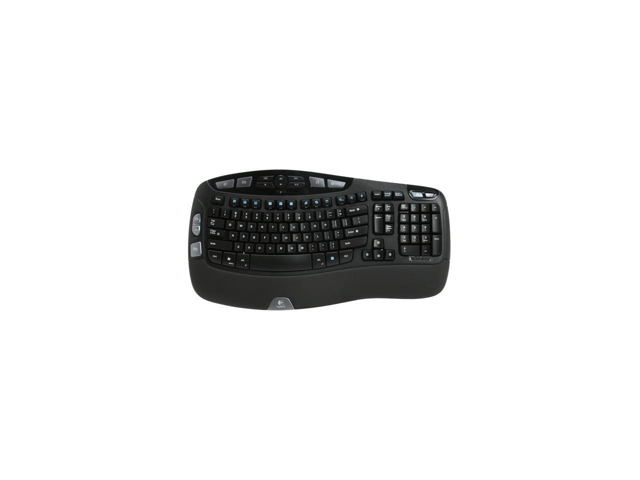 Logitech 920 000325 Black Wired Wave Keyboard Newegg