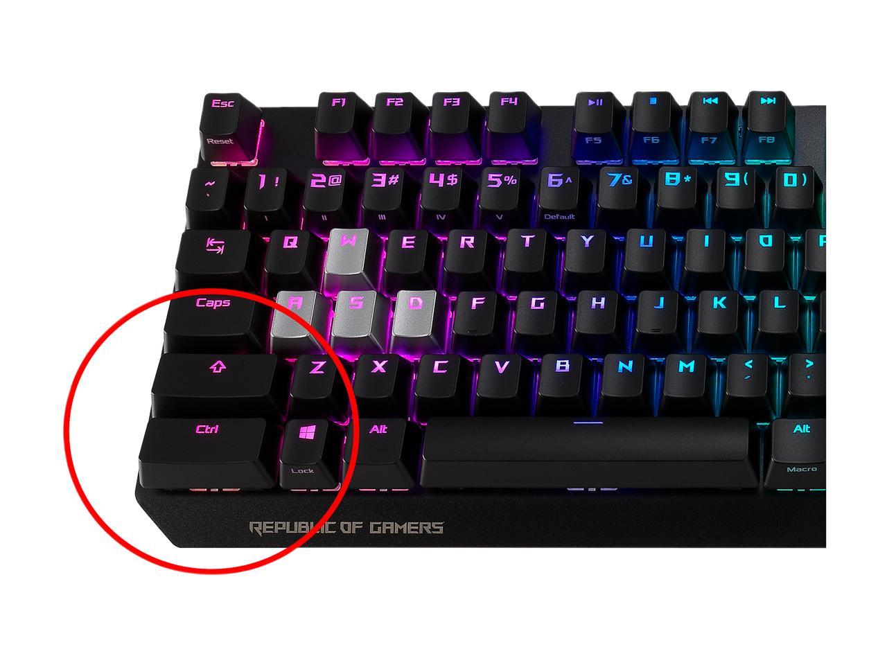 Asus Rog Strix Scope Rgb Mechanical Gaming Keyboard With Cherry Mx