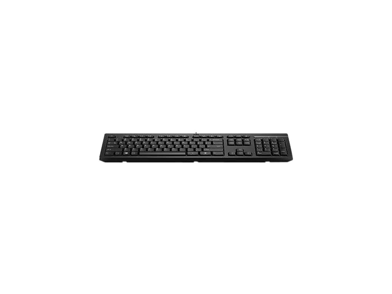 HP 125 266C9AA Black Wired Keyboard Newegg