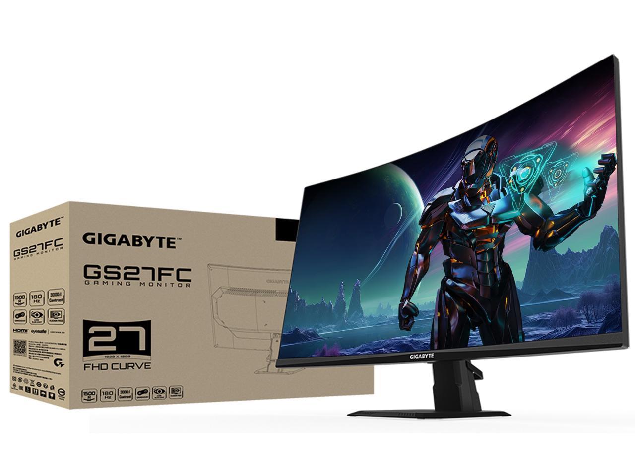 GIGABYTE GS27FC 27 180Hz 1080P Gaming Monitor 1920 X 1080 VA 1500R