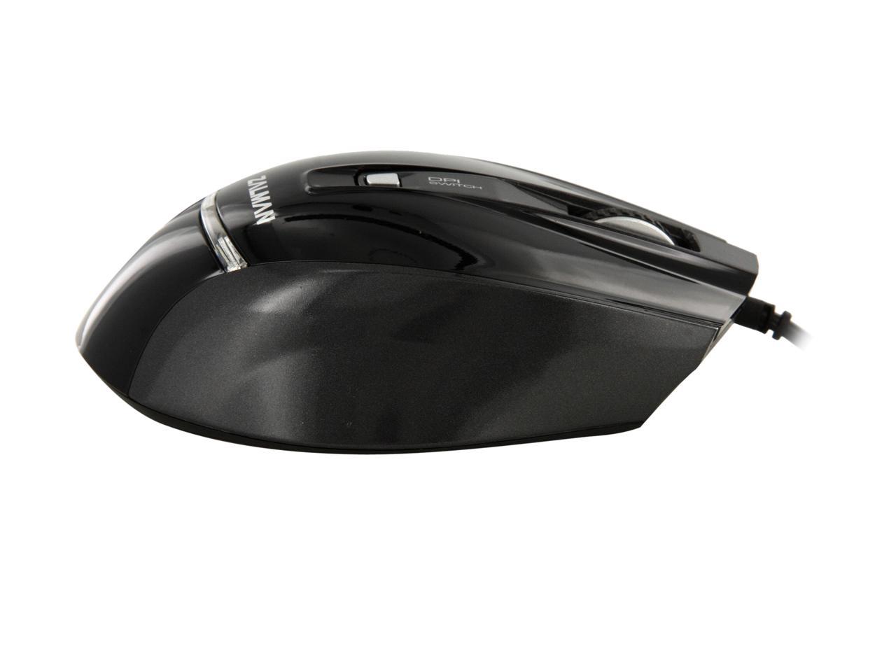 ZALMAN ZM M400 Black Wired Optical Gaming Mouse Newegg