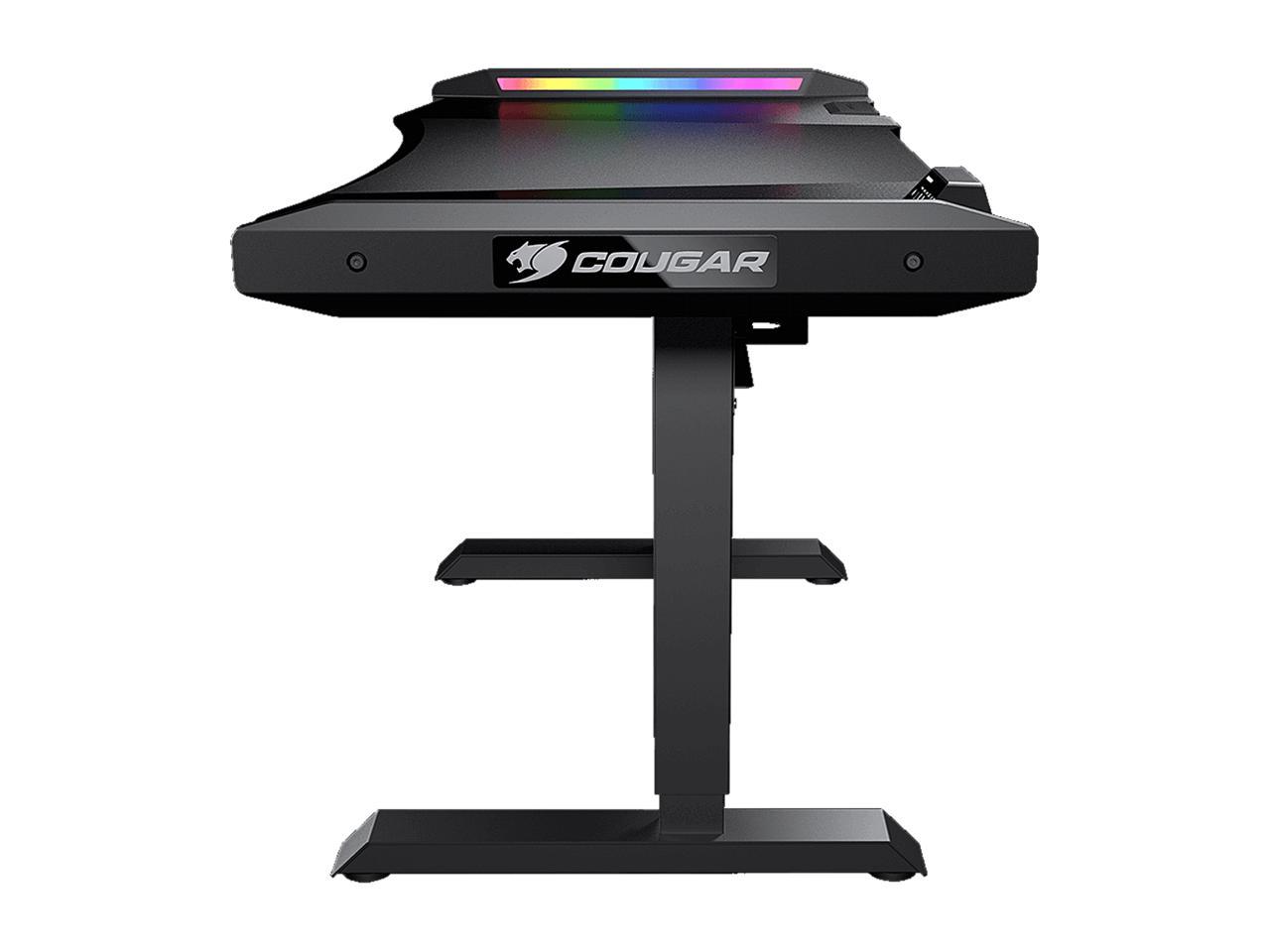 Cougar Mars Pro Gaming Desk With Dazzling Rgb Lighting Effects Control