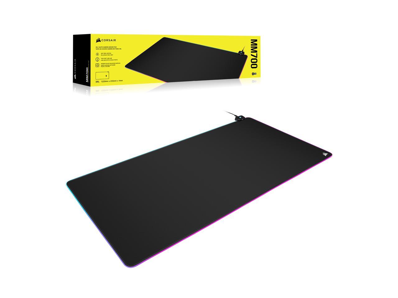 Corsair Mm Rgb Extended Xl Cloth Gaming Mouse Pad Desk Mat