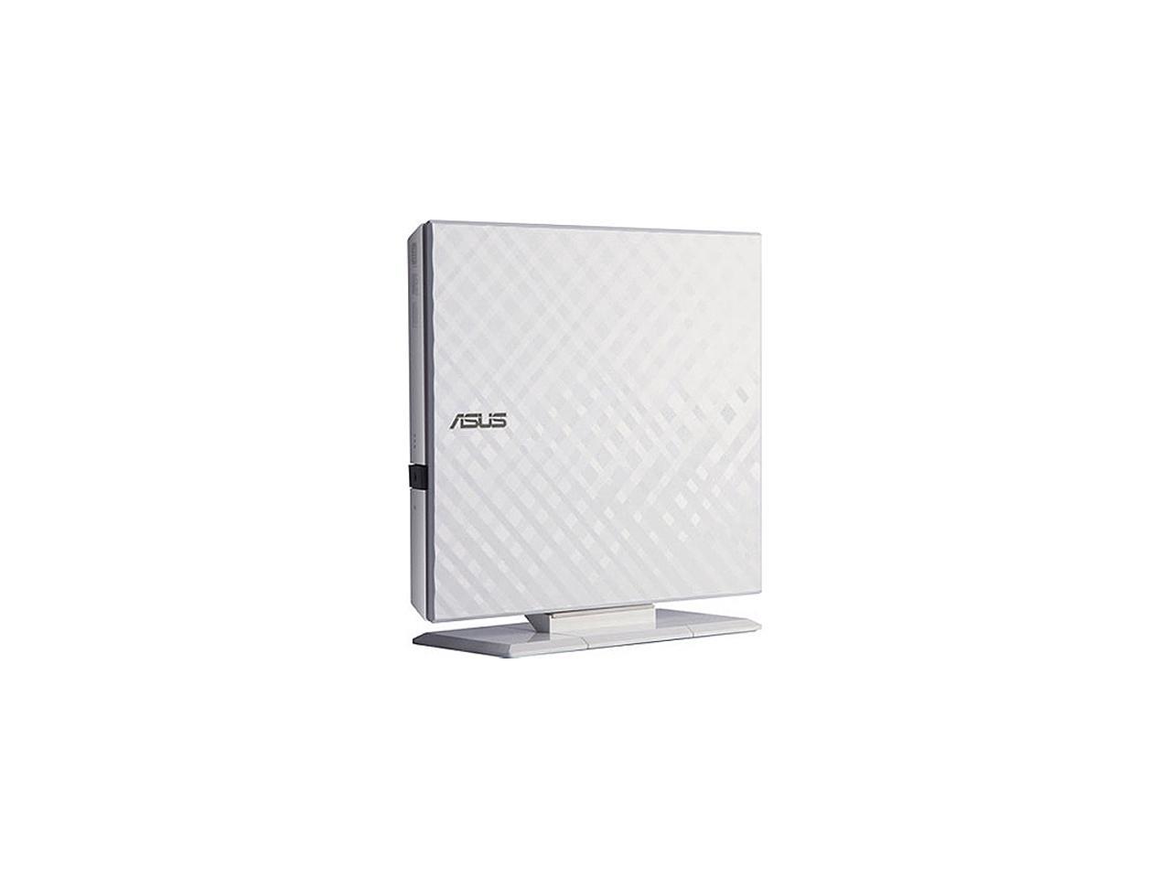 ASUS USB 2 0 8x External DVDRW White Slim Portable Model SDRW 08D2S U W