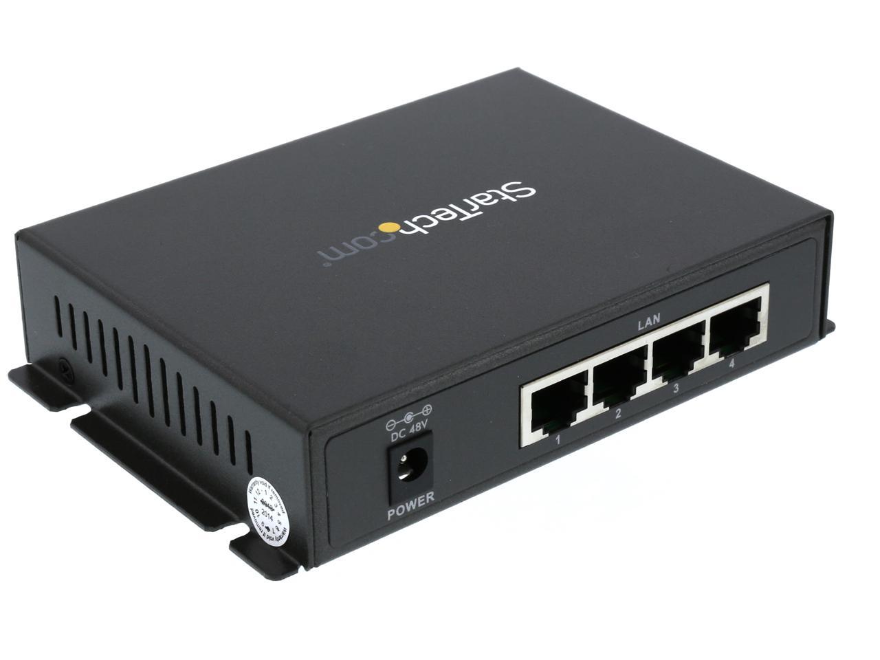 Startech Ies Poe Port Industrial Gigabit Poe Switch With