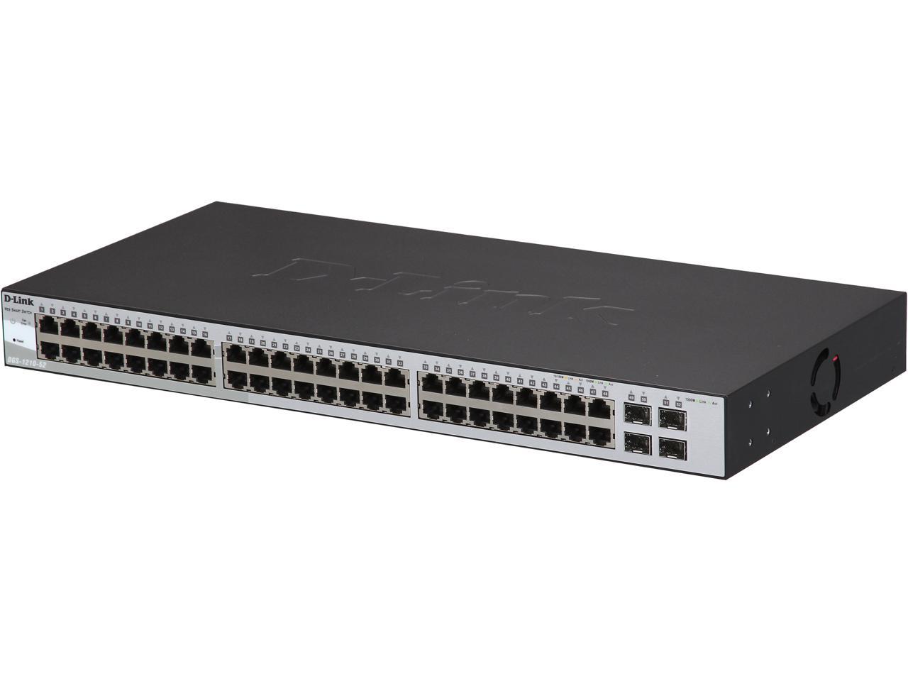 D Link Port Gigabit Web Smart Switch Including Sfp Ports Newegg