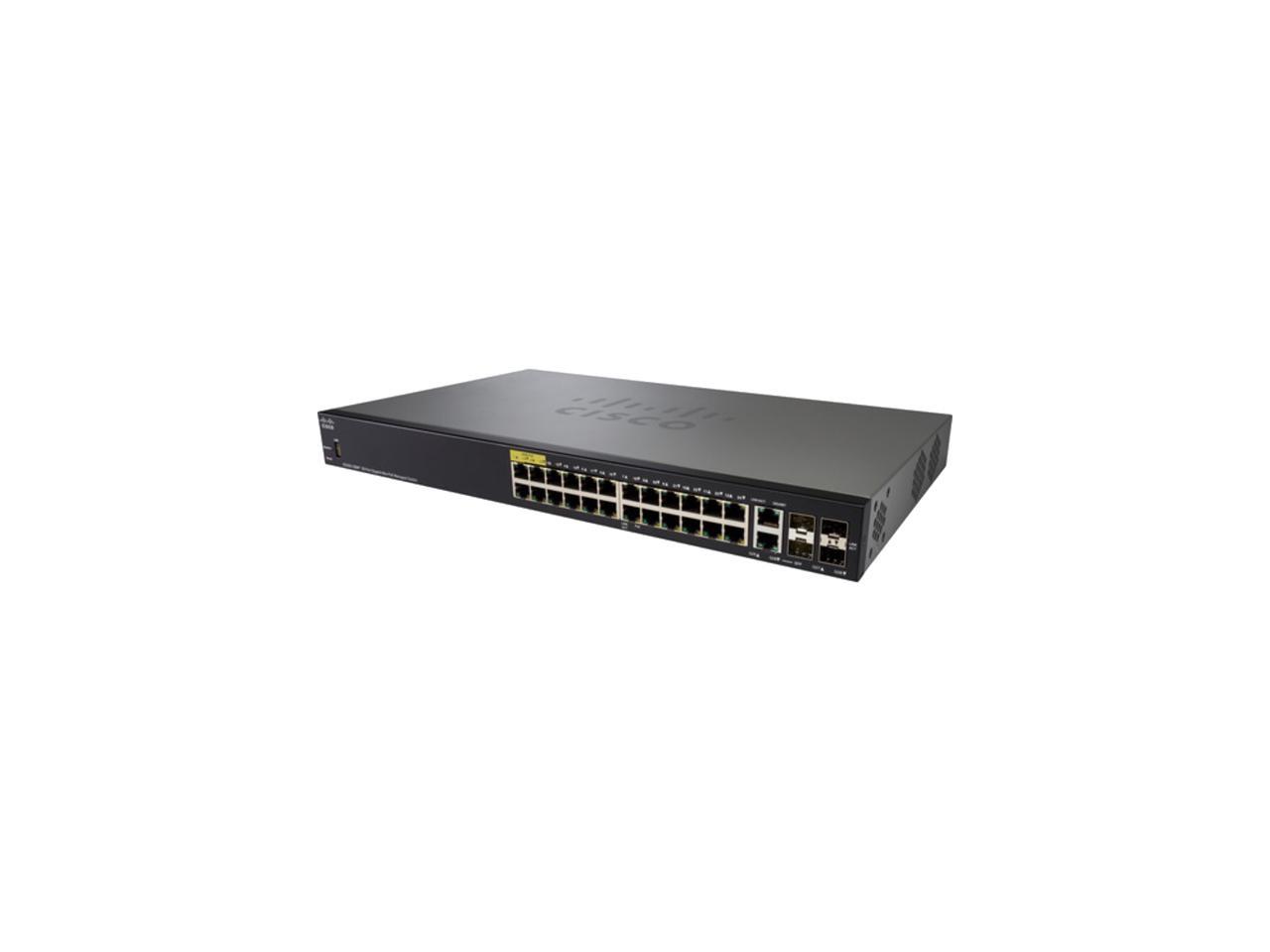 Cisco Sg X Mp Port Gigabit Poe Stackable Managed Switch Newegg