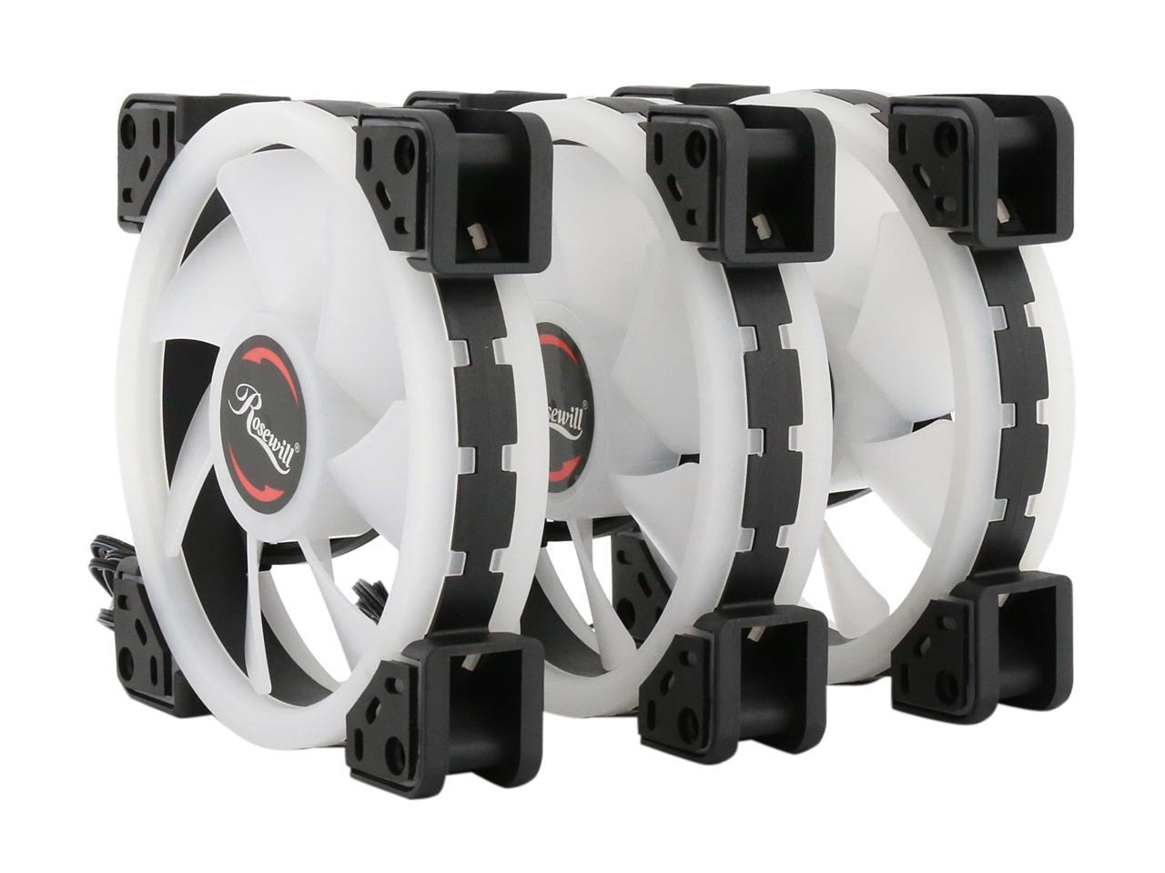 Rosewill Rgbf S Pack Mm Addressable Rgb Fans And Port Hub