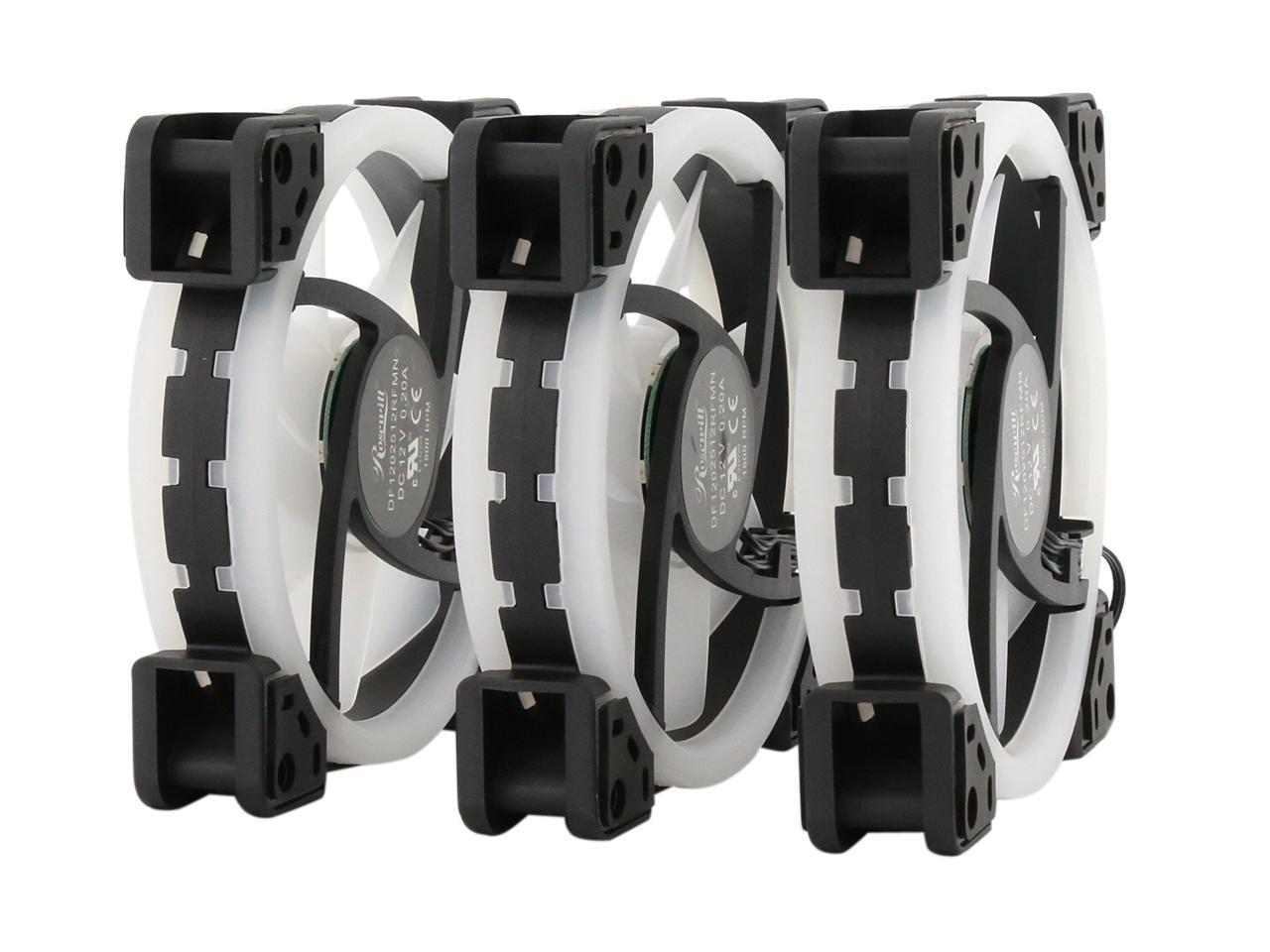 Rosewill Rgbf S Pack Mm Addressable Rgb Fans And Port Hub