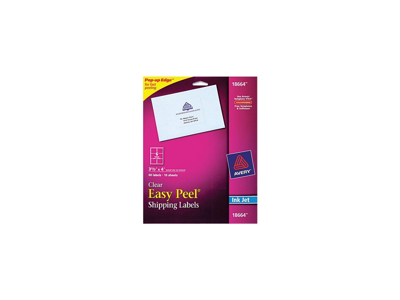 Avery Easy Peel Mailing Labels For Inkjet Printers X