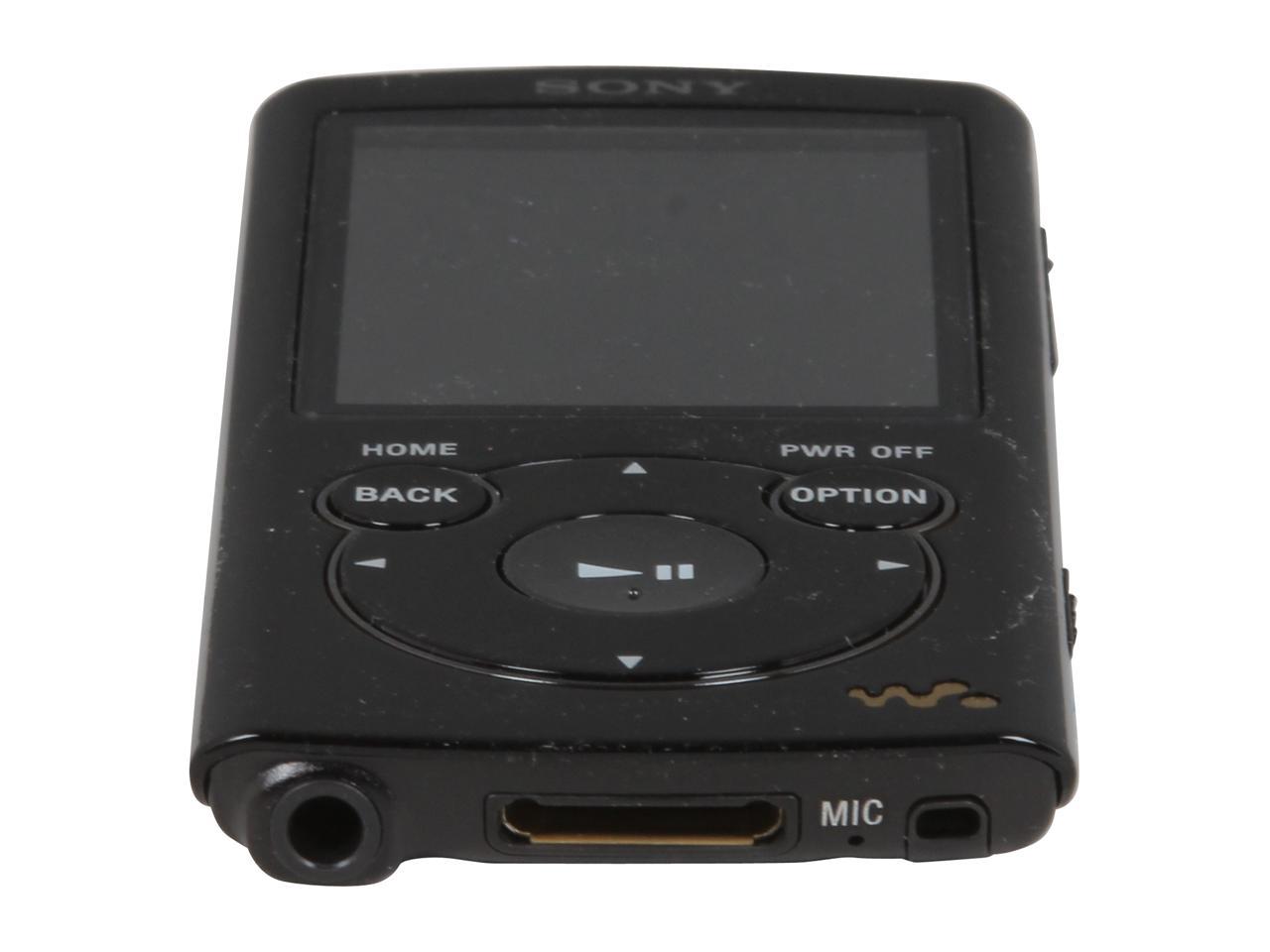 Sony Walkman Black Gb Video Mp Player Nwz S Blk Newegg