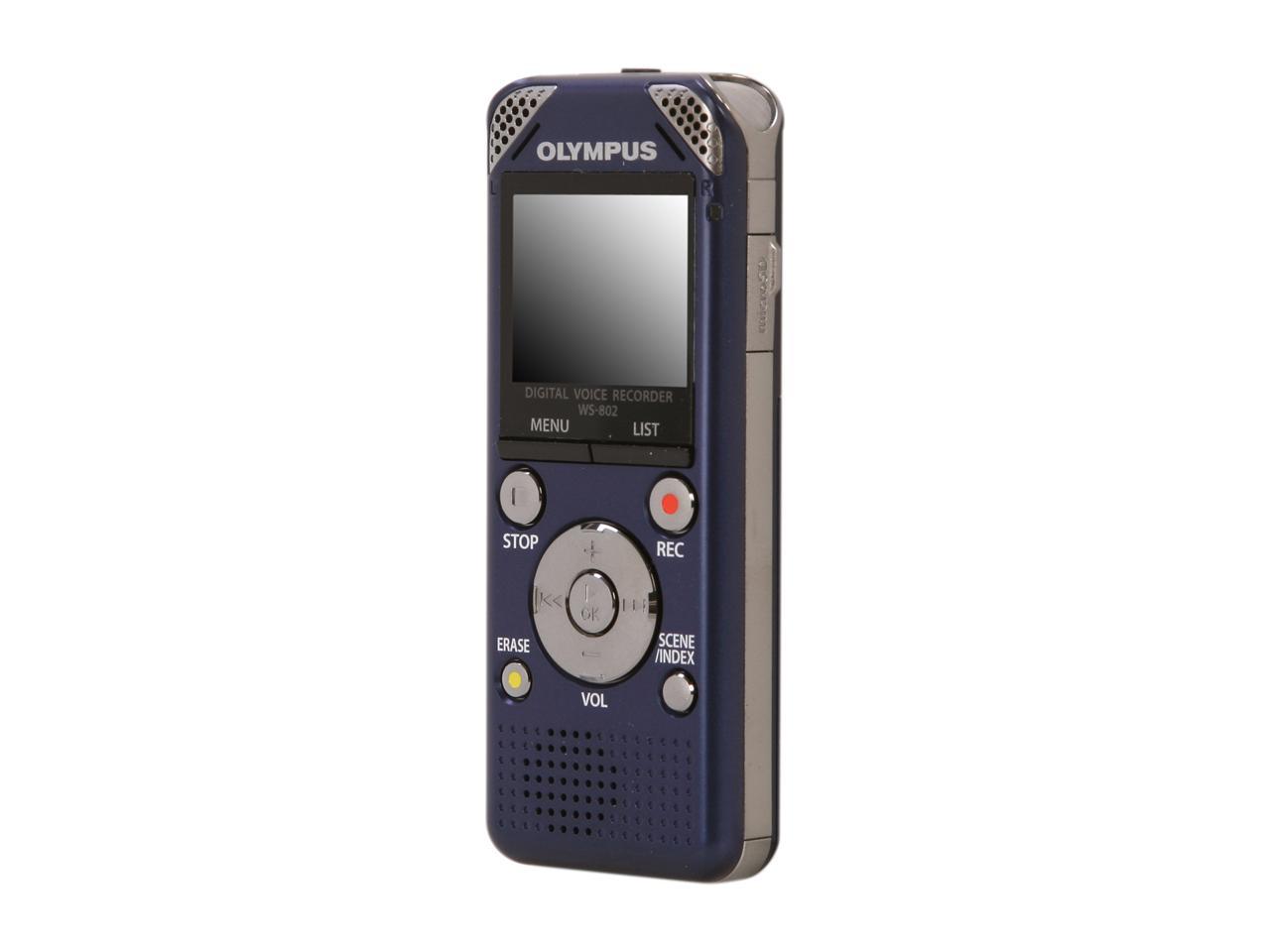 Olympus Ws Digital Voice Recorder Blue Newegg