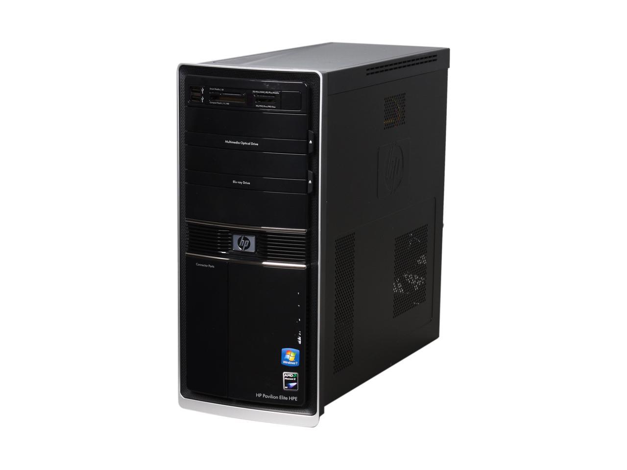 Open Box HP Desktop PC Pavilion Elite HPE 112Y VT637AAR ABA Phenom II