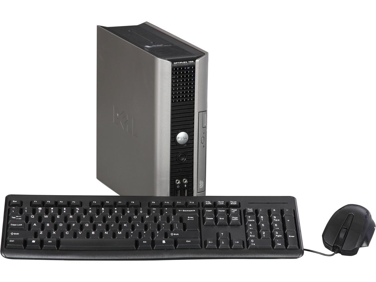 Refurbished DELL Desktop PC OptiPlex 755 Intel Core 2 Duo E6550 2GB