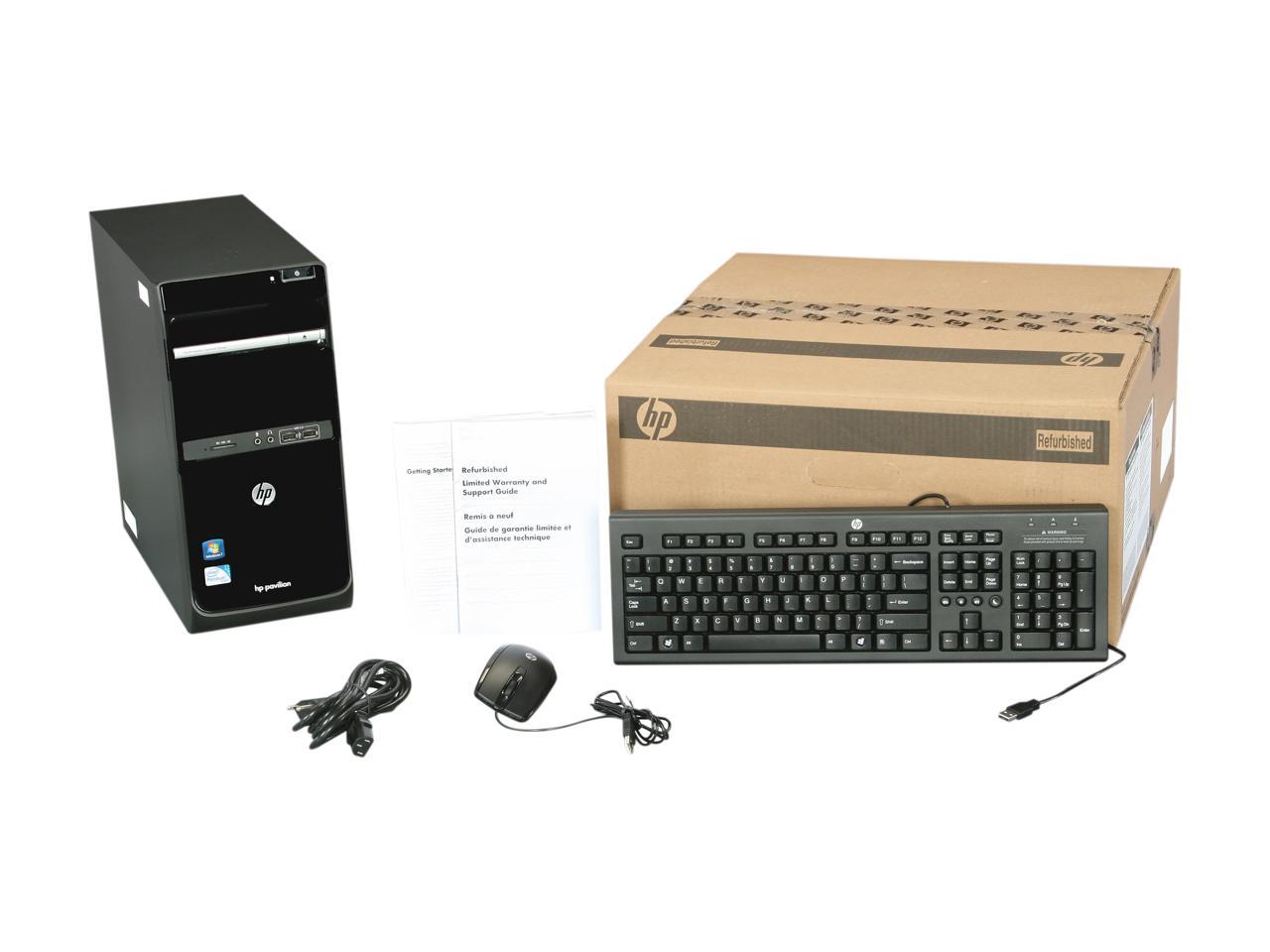 Open Box HP Desktop PC Pavilion P6 2033w QU126AAR ABA Intel Pentium