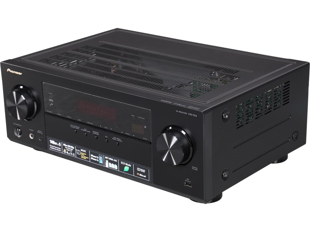 Refurbished Pioneer VSX 524 K B 5 1 Channel Receiver Manufacturer