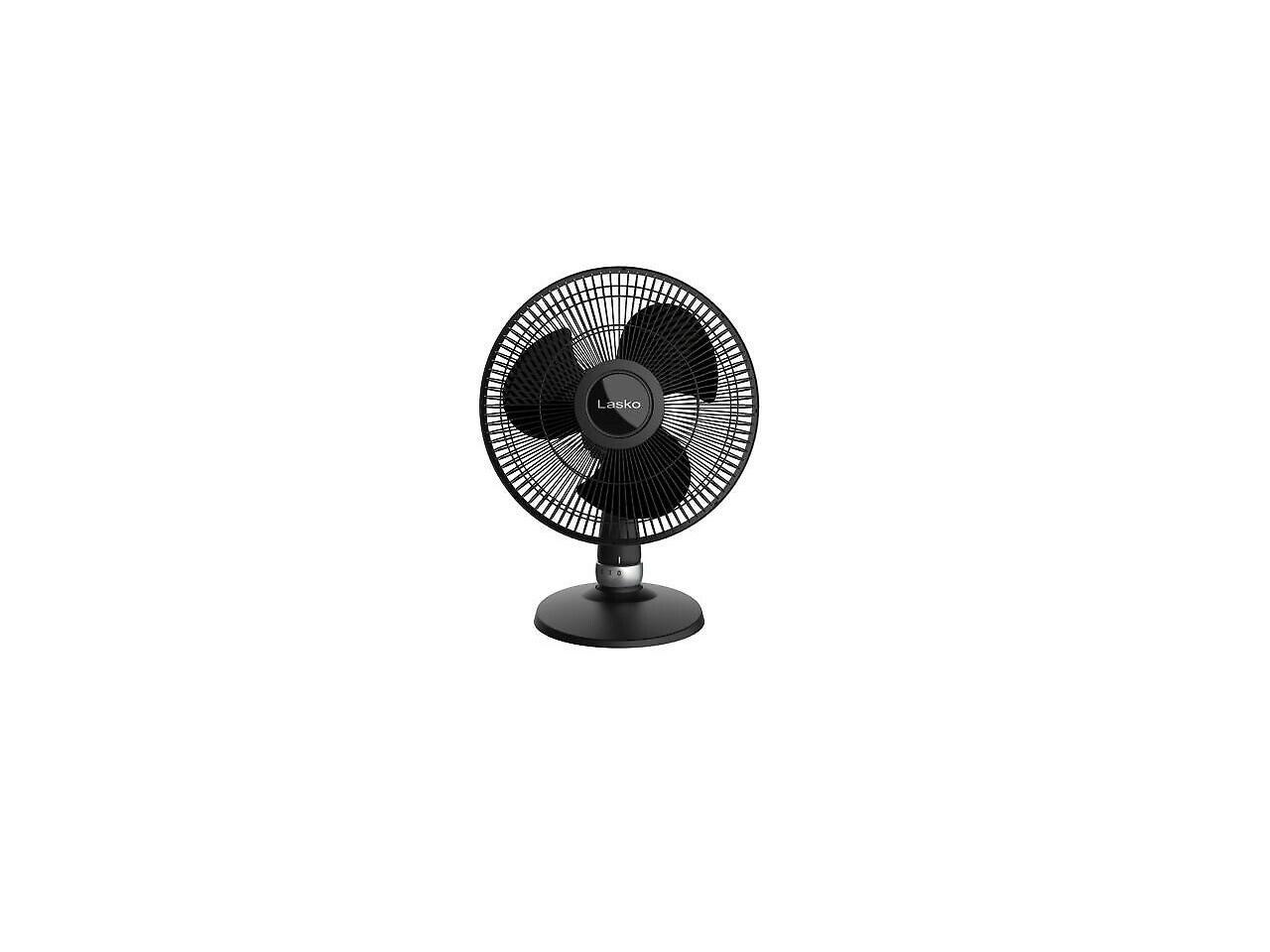 Lasko Oscillating Performance Speed Table Fan Black Newegg