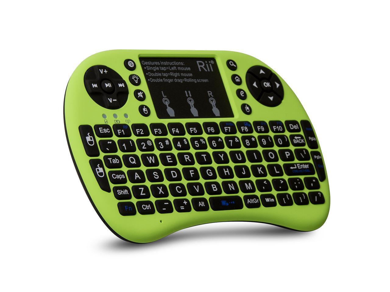 Rii I8 Mini Bluetooth Keyboard With Touchpad QWERTY Keyboard