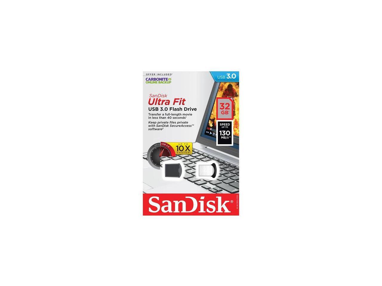 Sandisk Ultra Fit Usb Flash Drive Newegg