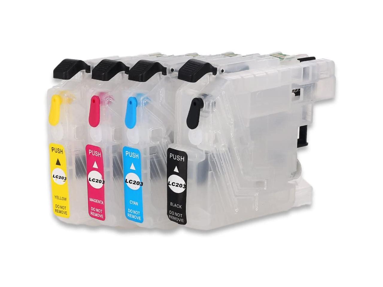 F INK Empty Refillable Ink Cartridge Replacement For Brother LC201