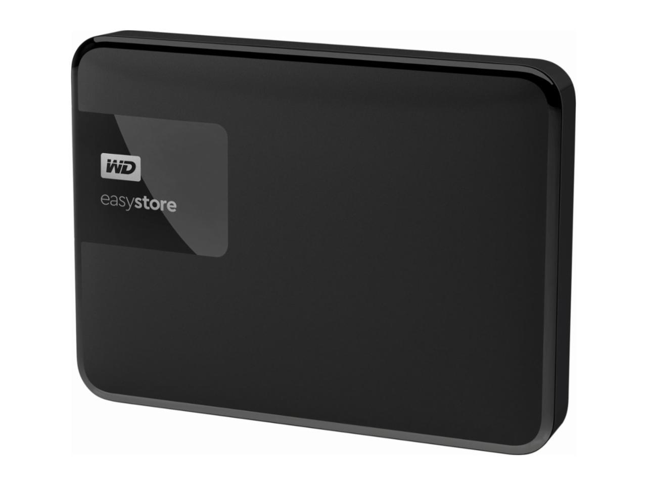 WD Easystore 1TB External USB 3 0 Portable Hard Drive Black