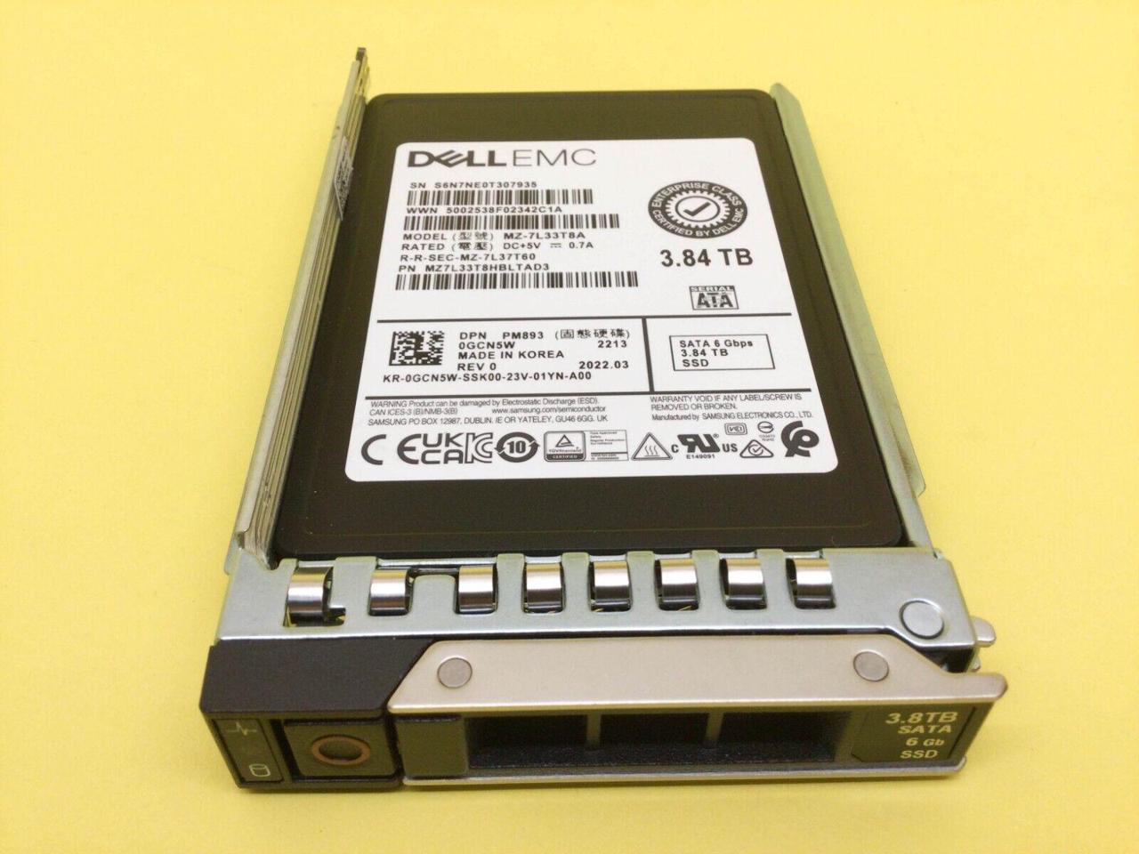 Used Acceptable Gcn W Dell Emc Tb Sata Gb S Read Intensive