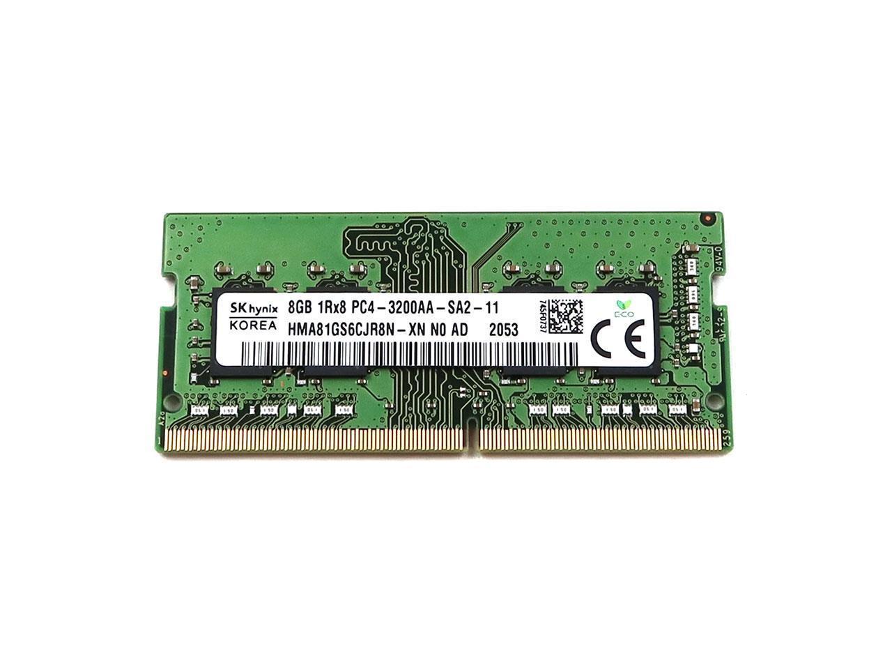 HMA81GS6CJR8N XN UA SK Hynix 8GB 1RX8 DDR4 Sodimm PC4 25600 3200MHZ