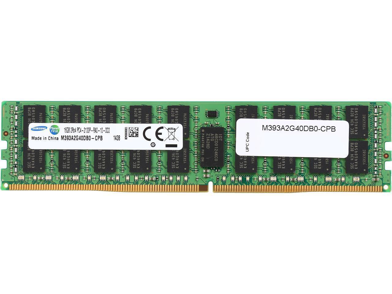 Samsung RAM 64GB 4x16GB DDR4 2133 PC4 17000 2Rx4 ECC Registered Memory