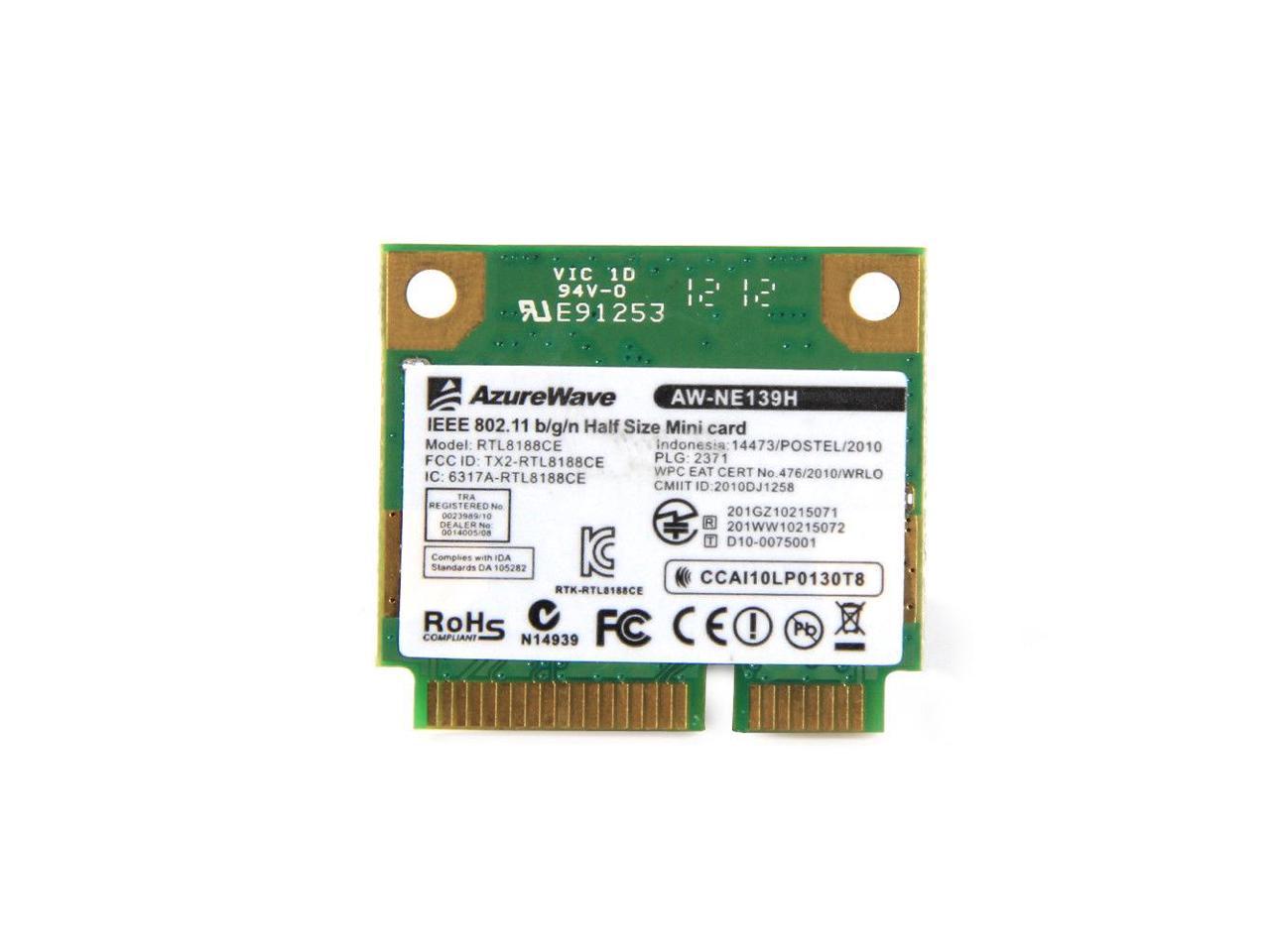 Mbps Realtek Rtl Ce Aw Ne H G Bgn Mini Pci E Wifi