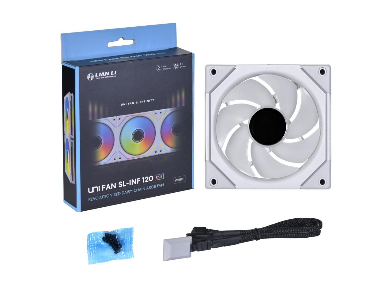 LIAN LI UNI FAN SL INFINITY 120 RGB WHITE UF SLIN120 1W No