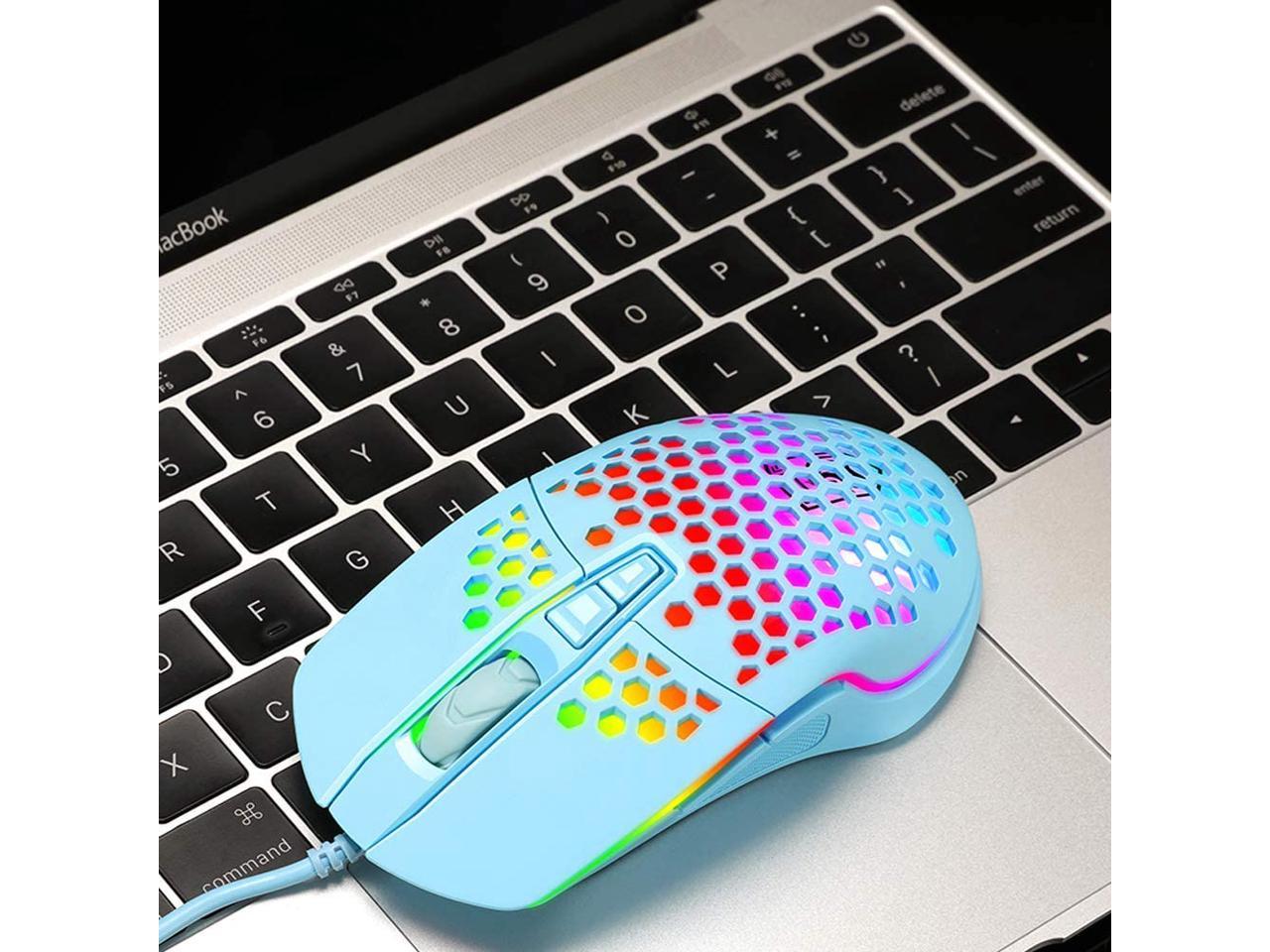 Lightweight Gaming Mouse Wired USB Computer Gamer Mice With Ultralight