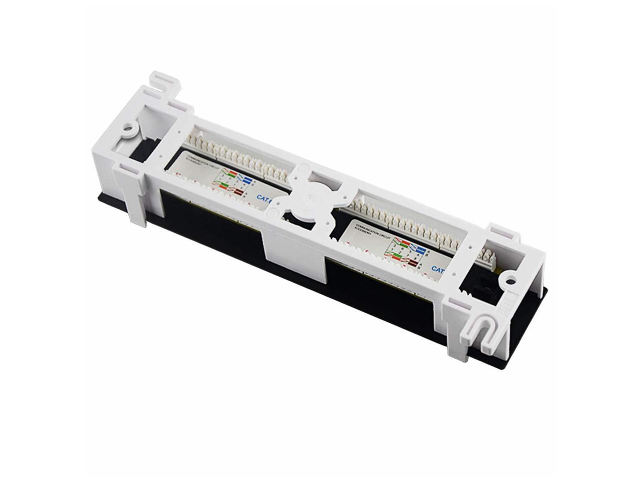 Yankok Cat Cat E Port Patch Panel With Bracket Rack Wall Mount