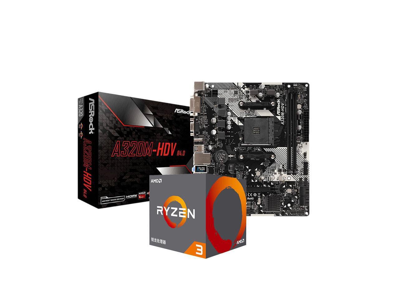 AMD Ryzen 3 4100 Ryzen 3 4000 Series Quad Core Socket AM4 65W Desktop