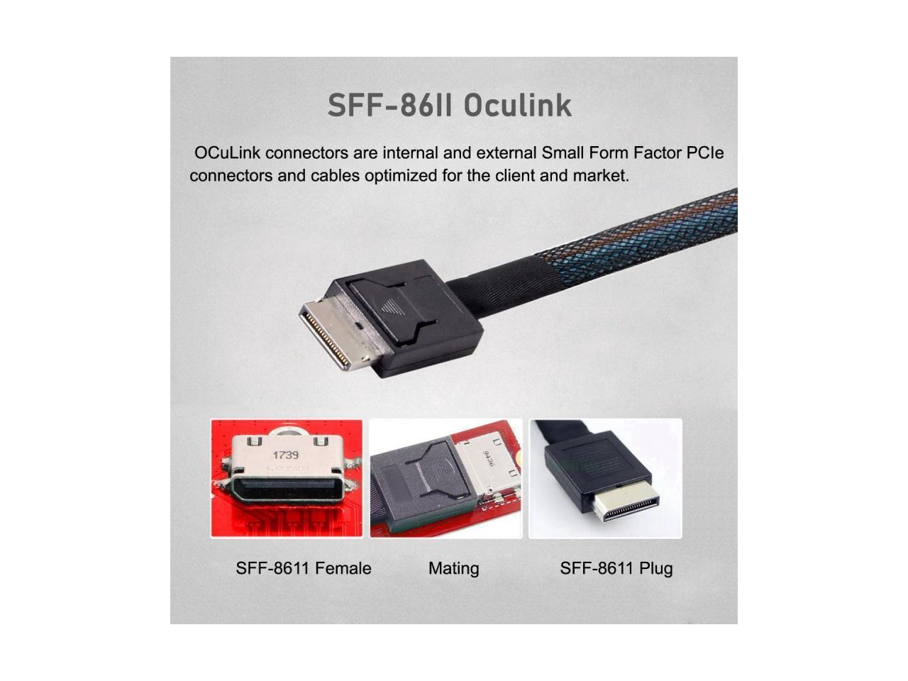 Cablecc Pci E M M Key To Oculink Sff Sff Host Adapter