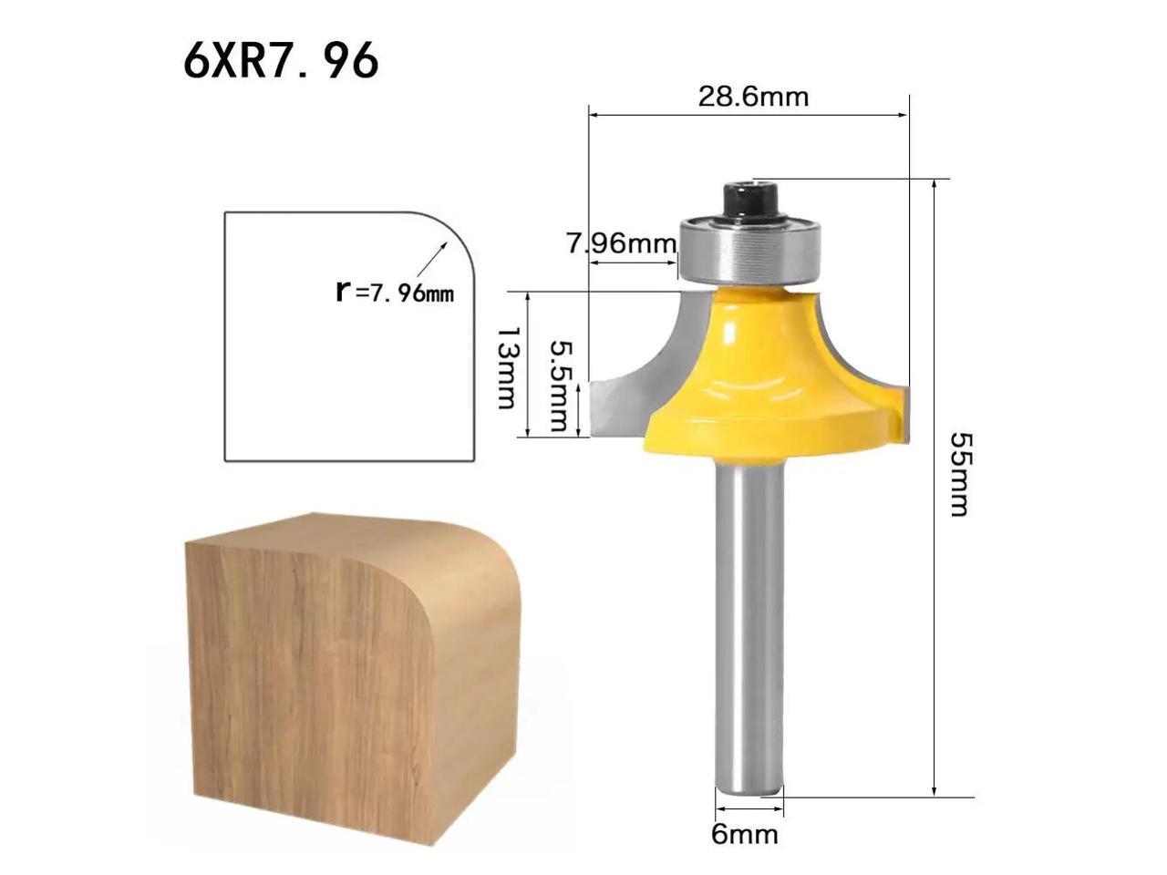 Mm Shank Corner Round Over Router Bit With Bearingmilling Cutter For