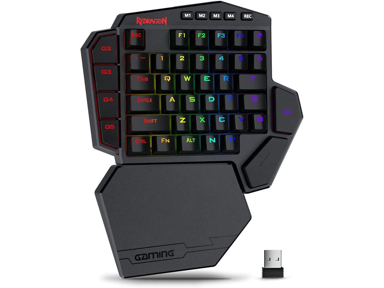 Redragon K Diti Wireless One Handed Mechanical Keyboard Keys