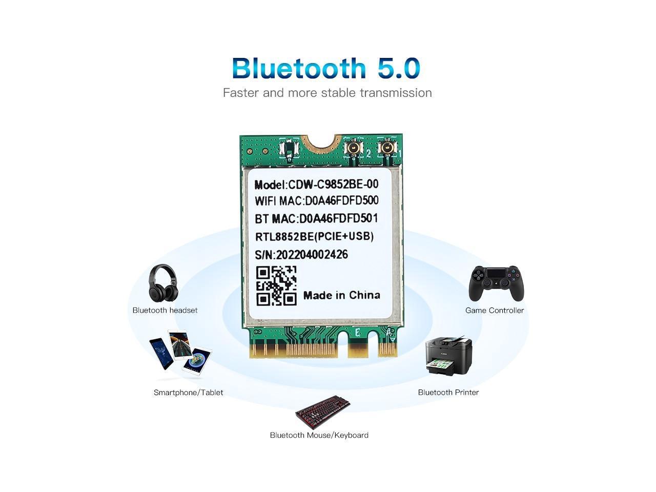 Wifi Realtek Rtl Be Network Card Mbps Bt Dual Band