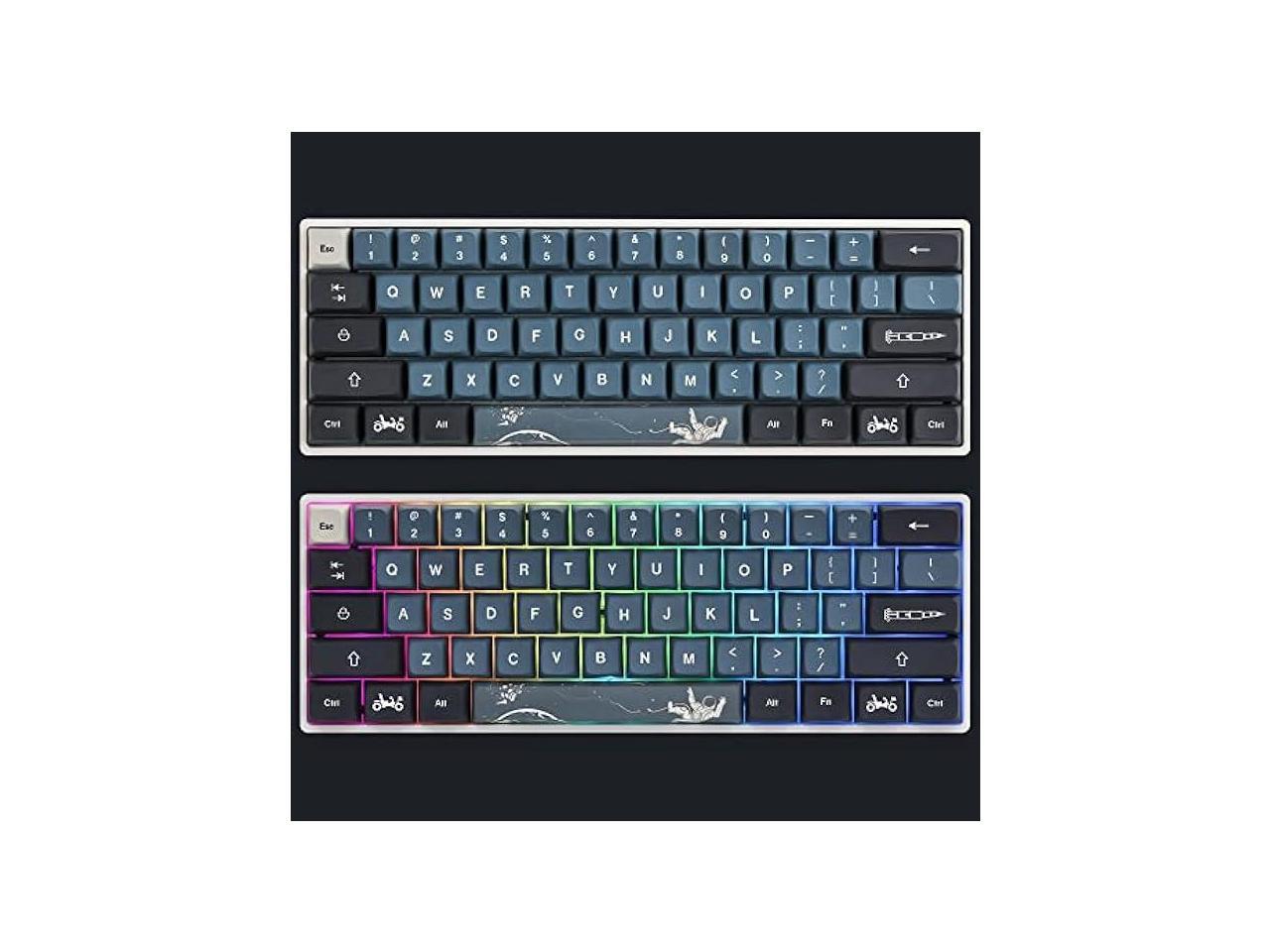 Mosptnspg Apollo XDA Keycaps 60 Percent 83 Keys PBT Dye Sublimation