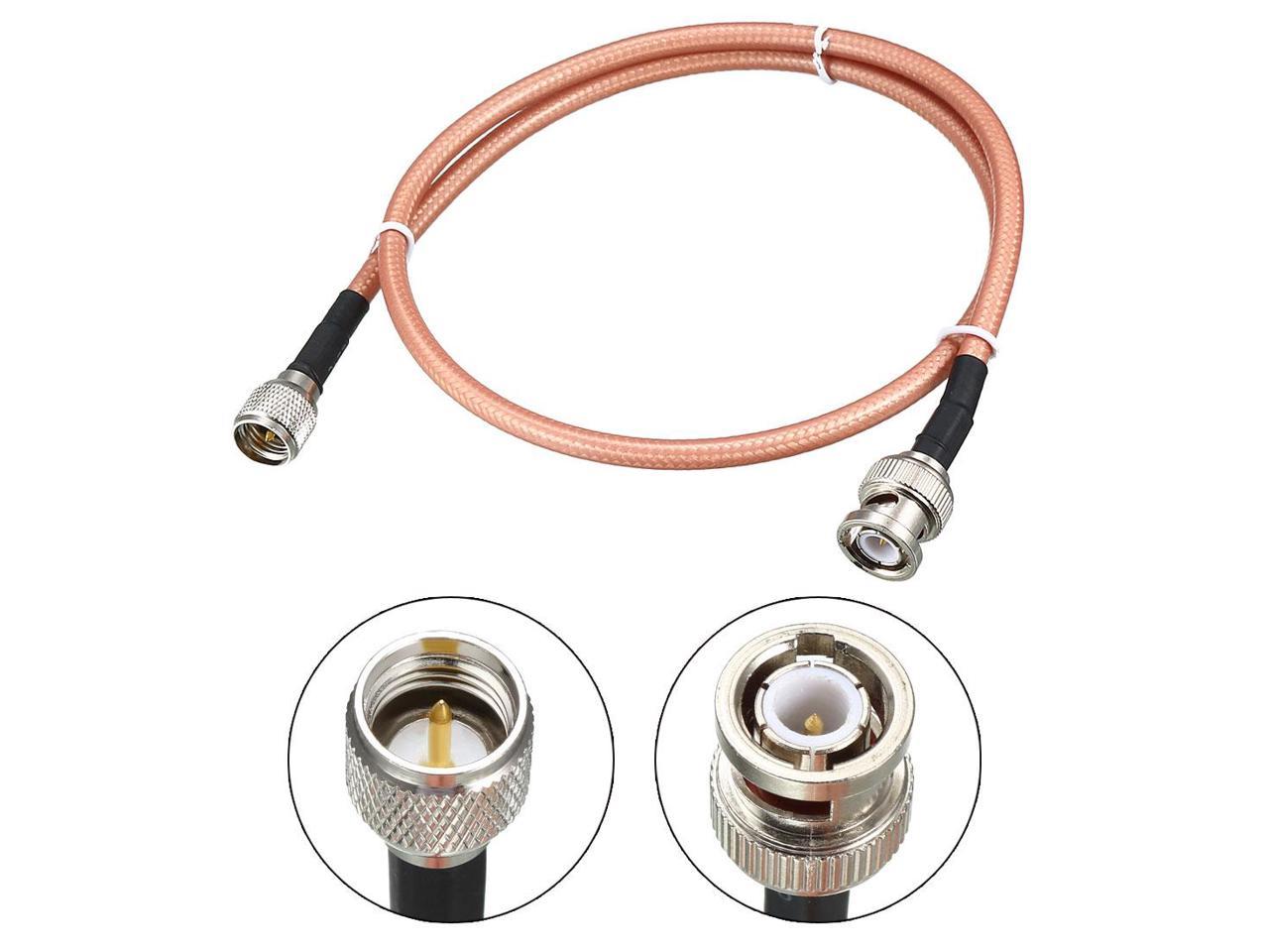 Low Loss Rf Coaxial Cable Connection Coax Wire Rg Bnc Male To Mini