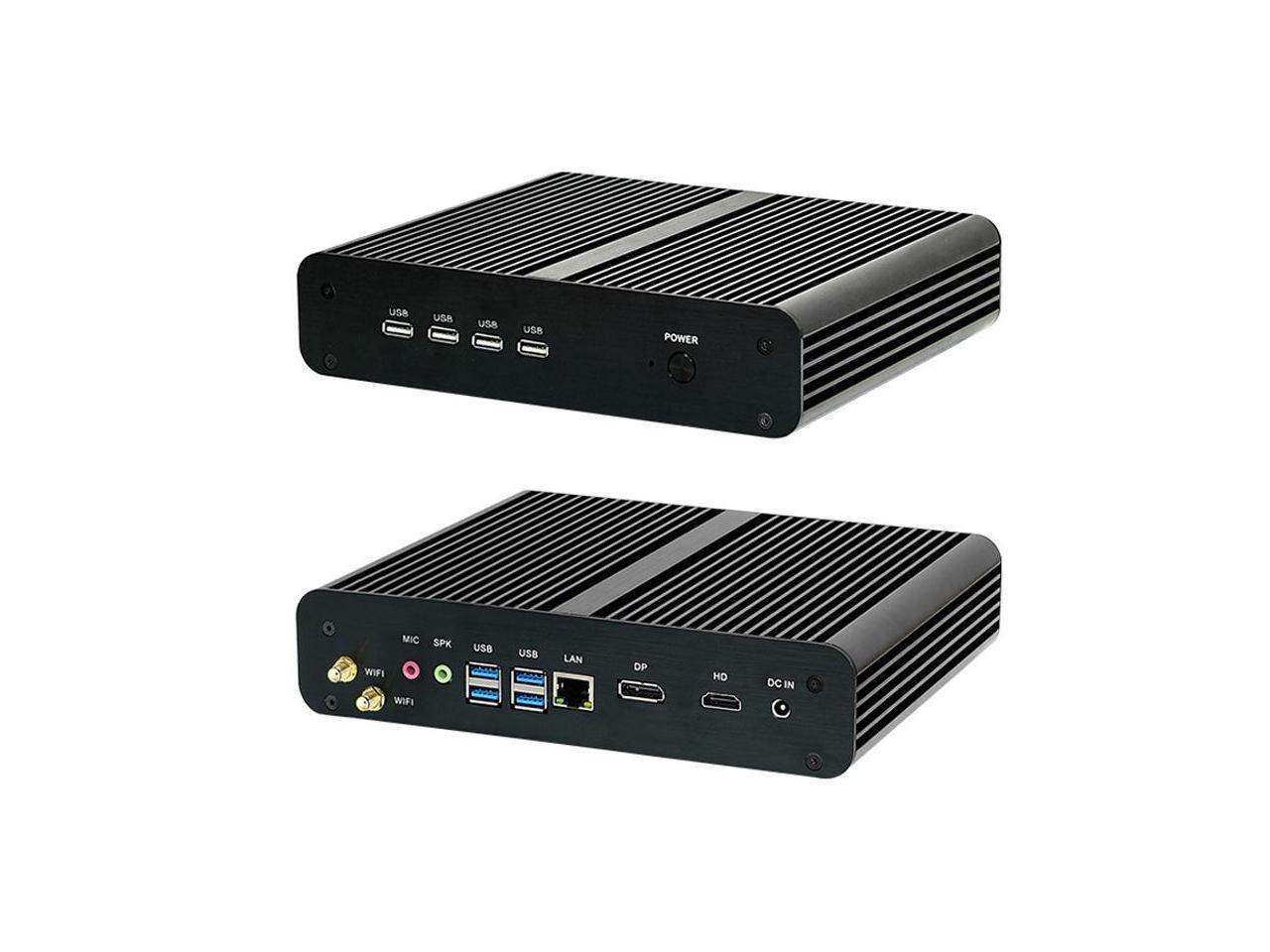 Partaker Fanless Mini PC Desktop Computer Intel Core I7 10510U 10th Gen