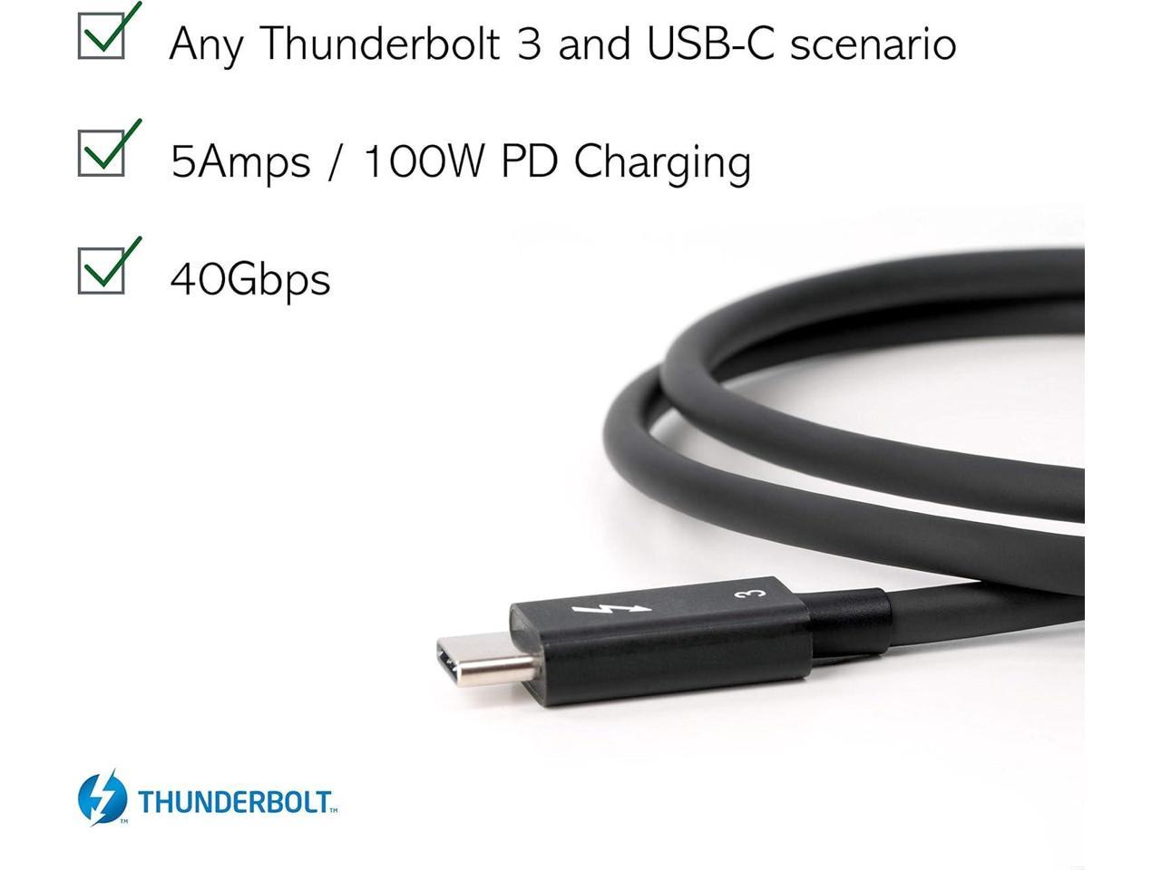 Plugable Thunderbolt Certified Usb C Cable Gbps Ft M