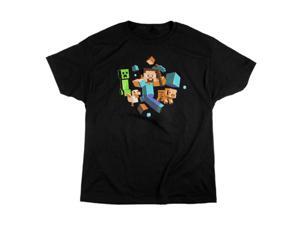 Jinx Minecraft Run Away! Glow in the Dark T-Shirt M Jinx Minecraft Run Away! Glow in the Dark T-Shirt M