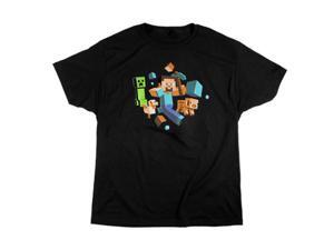 Jinx Minecraft Run Away! Glow in the Dark T-Shirt XL Jinx Minecraft Run Away! Glow in the Dark T-Shirt XL