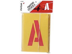Chartpak CHA01565 Painting Stencil Numbers-Letters- 4in.- Yellow Chartpak CHA01565 Painting Stencil Numbers-Letters- 4in.- Yellow