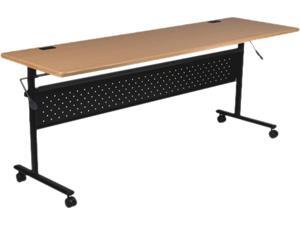 Lorell LLR60657 Flipper Table, 60 in. x 24 in. x 29 in., Teak Lorell LLR60657 Flipper Table, 60 in. x 24 in. x 29 in., Teak