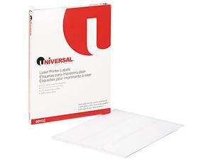 Universal 80102 Laser Printer Permanent Labels- 2-5/8 x 1- White- 3000/Box Universal 80102 Laser Printer Permanent Labels- 2-5/8 x 1- White- 3000/Box