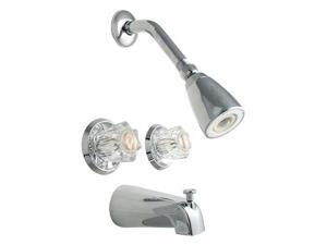 LDR 011-8700 Chrome Tub & Shower Double Handle Faucet LDR 011-8700 Chrome Tub & Shower Double Handle Faucet