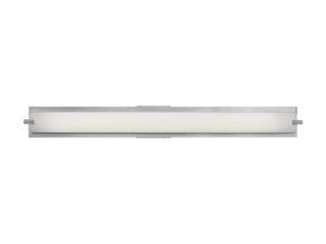 Access Lighting Geneva Wall or Vanity Fixture - 1 Light Brushed Steel Finish w/ Opal Glass Brushed Steel Bathroom Lighting Access Lighting Geneva Wall or Vanity Fixture - 1 Light Brushed Steel Finish w/ Opal Glass Brushed Steel Bathroom Lighting