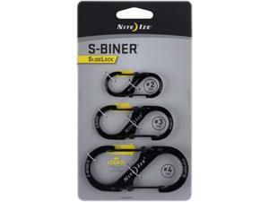 Nite Ize LSBC-01-R6 S-Biner SlideLock - 3 Pack - Black Nite Ize LSBC-01-R6 S-Biner SlideLock - 3 Pack - Black