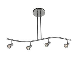 Access Lighting Cobra Spotlight Pendant - 4 Light Brushed Steel Finish Access Lighting Cobra Spotlight Pendant - 4 Light Brushed Steel Finish